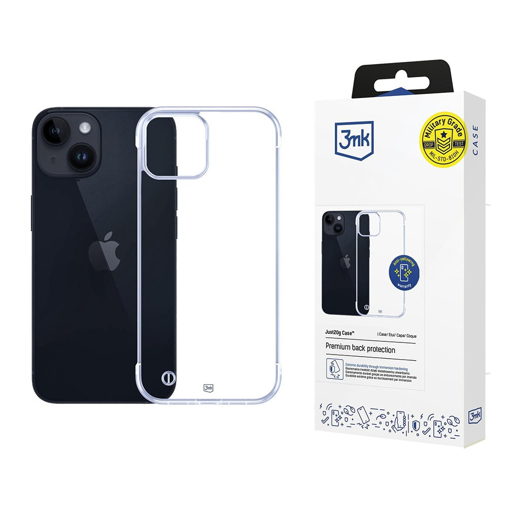 3mk - Just20g Clear Case - iPhone 15 - Transparent