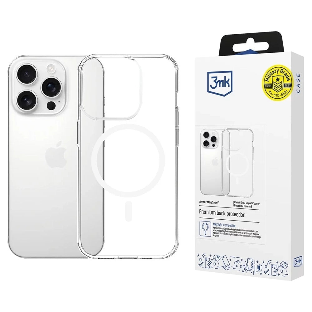 3mk - Armor MagCase - iPhone 16 Pro Max - Transparent
