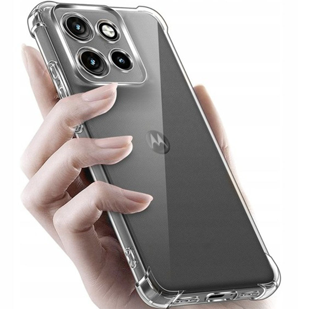 Techsuit - Shockproof Clear Silicone - Motorola Moto G86 Power - Clear