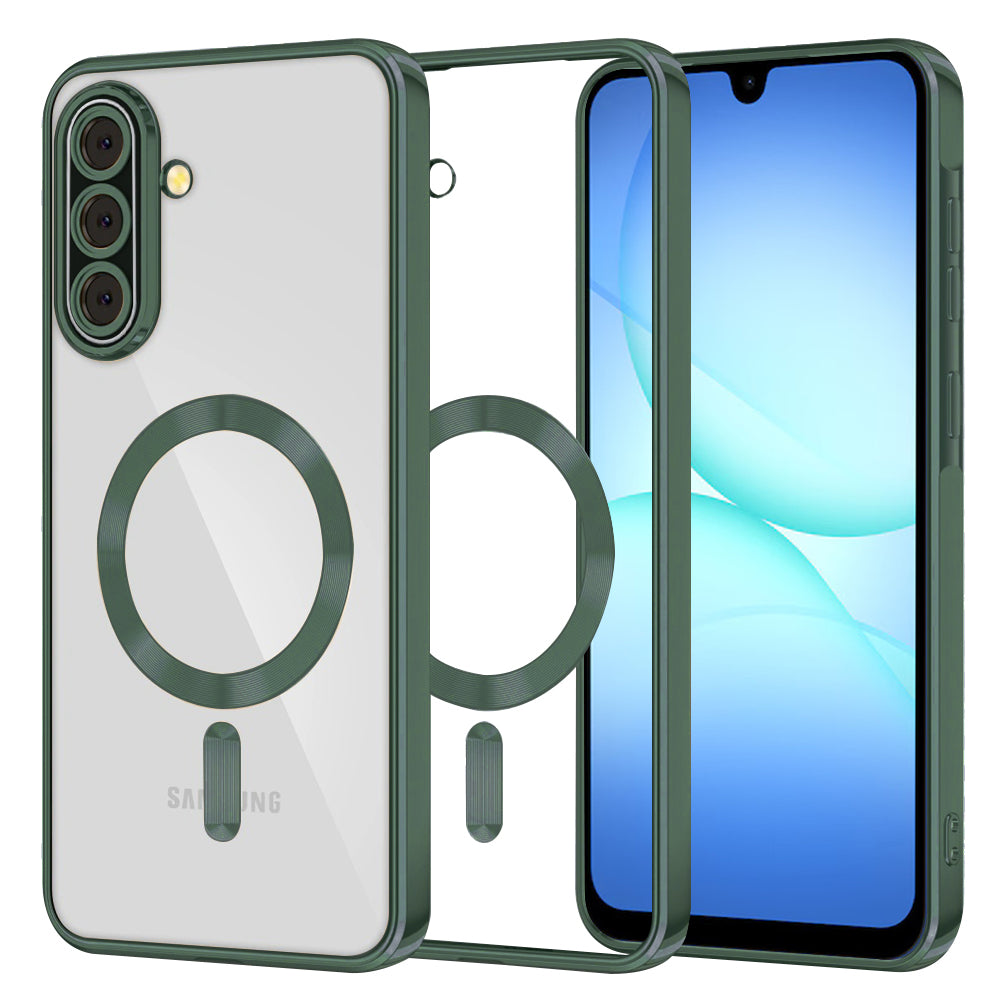 Techsuit - Luxury Crystal MagSafe - Samsung Galaxy A17 5G / A17 4G - Deep Green