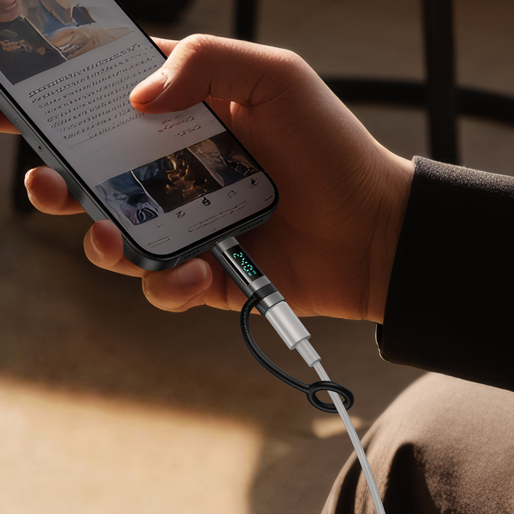 Mcdodo - Adapter Pigeon Series (OT-2620) - with Silicone Hook, Aluminium Alloy, USB-C to USB-C, 240W, Portable Design - Black