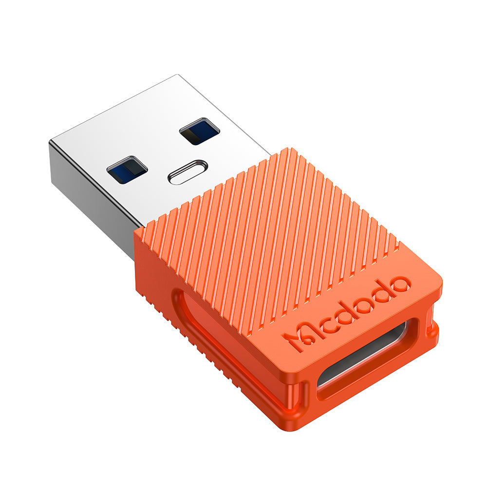 Mcdodo - OTG Adapter (OT-6550) - Type-C to USB 3.0 Convertor, Ultra-fast Data Sync, TPE - Orange