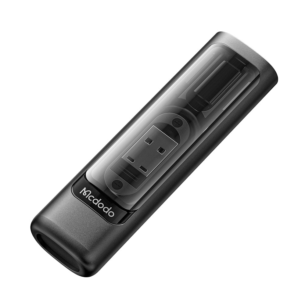 Mcdodo - Storage Box (WF-1720) - USB-C Cable 0.3m, PD60W, USB-C to Micro-USB/iP/USB Adaptor, SIM Eject Pin, Card Slot - Black