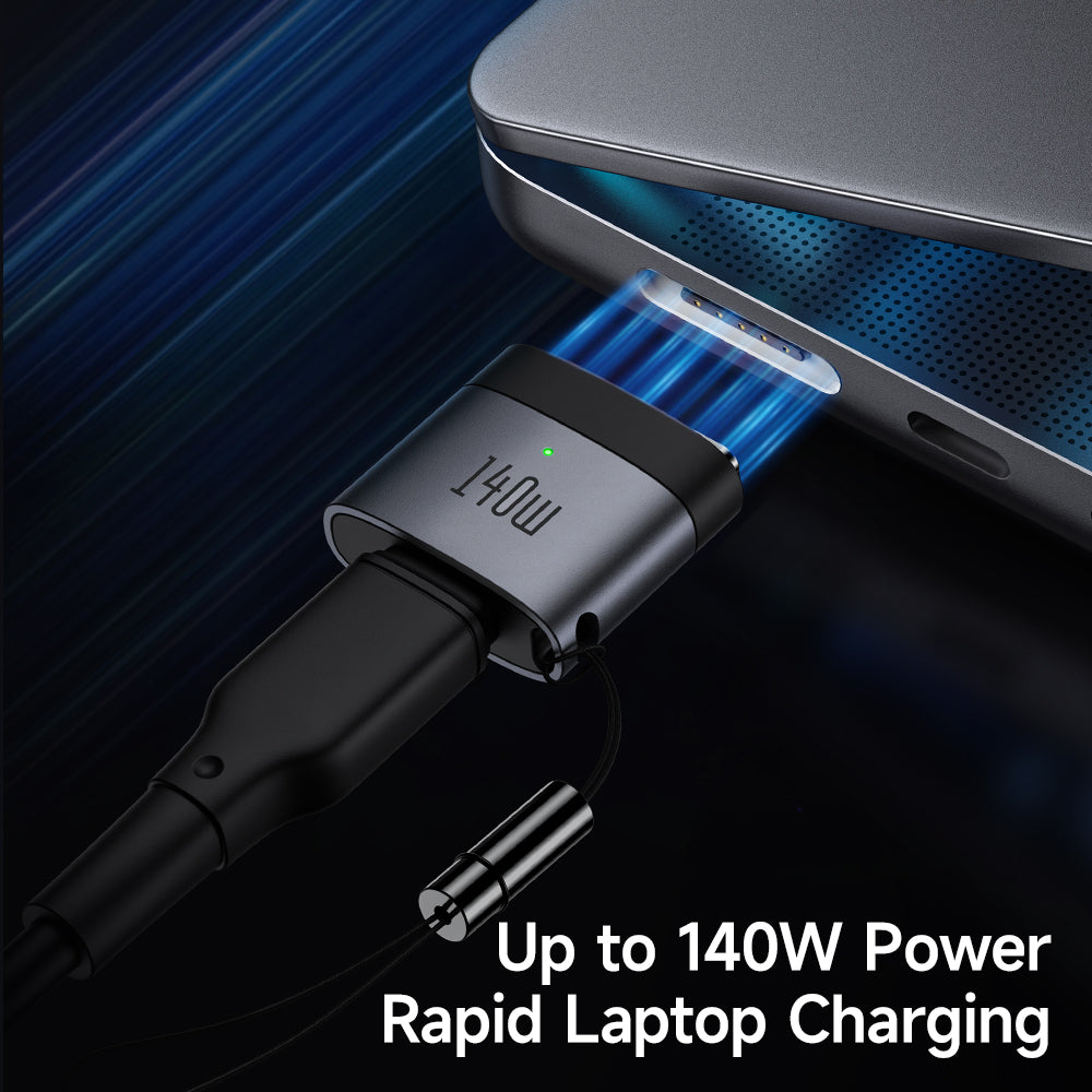 Mcdodo - OTG Adapter (OT-6850) - Type-C to MagSafe 3, 140W, Aluminum Alloy, LED Indicator, for MacBook Air/Pro - Black