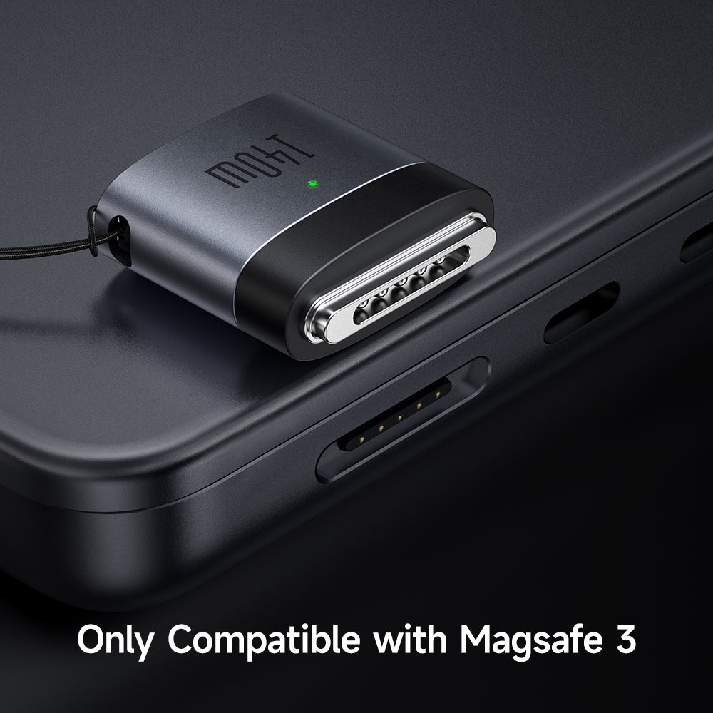 Mcdodo - OTG Adapter (OT-6850) - Type-C to MagSafe 3, 140W, Aluminum Alloy, LED Indicator, for MacBook Air/Pro - Black