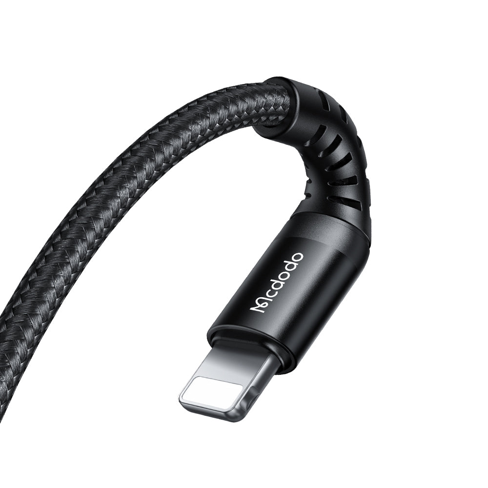 Mcdodo - Data Cable (CA-5631) - Type-C to Lightning, Nylon Braided, Aluminum Alloy, PD36W, 1m - Black