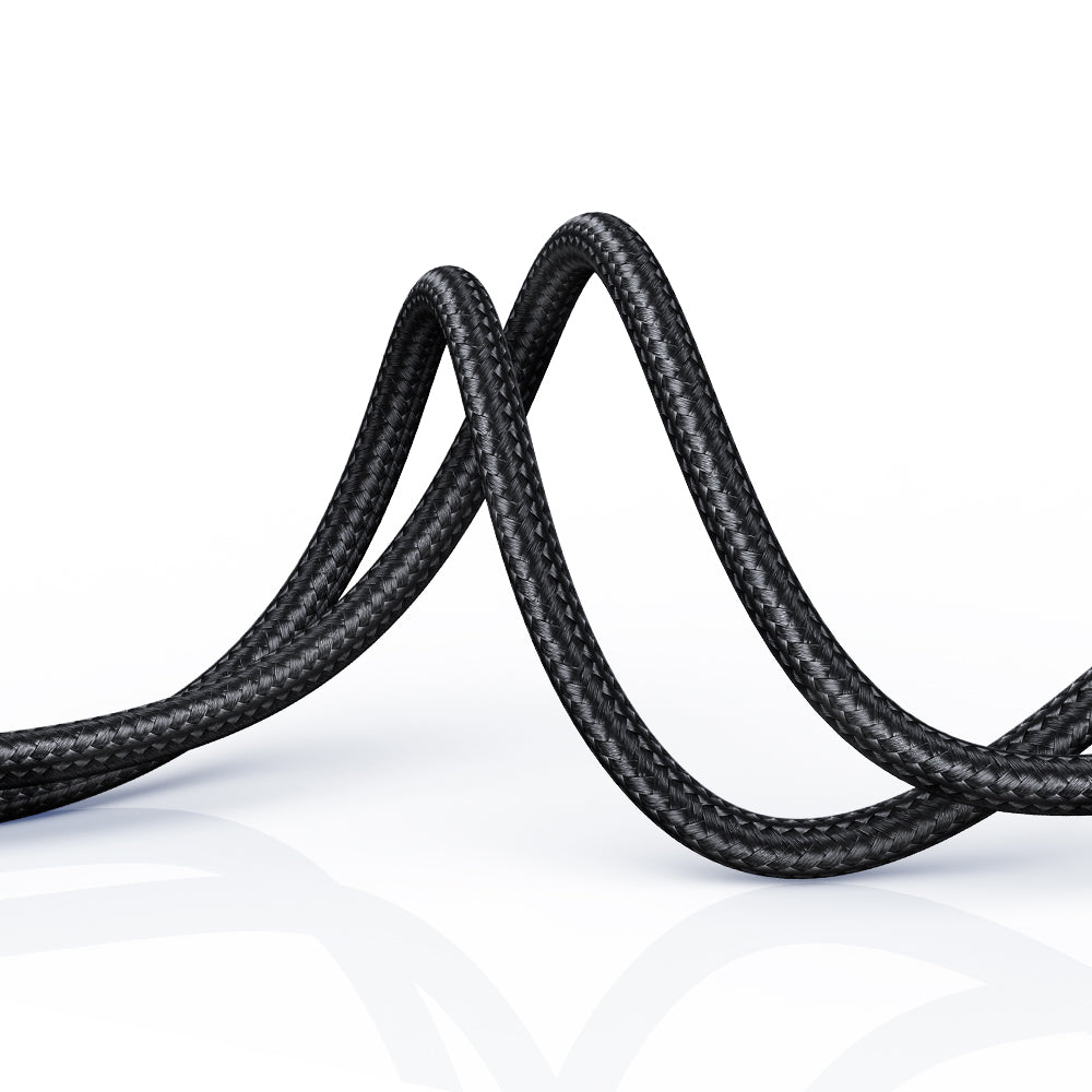 Mcdodo - Data Cable (CA-3990) - USB to Micro-USB, Nylon Braided, Aluminum Alloy, QC4.0, 1m - Black