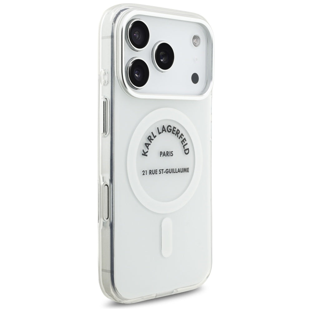 Karl Lagerfeld - IML Karl RSG Logo MagSafe (KLHMP17LHKRSGPT) - iPhone 17 Pro - Transparent