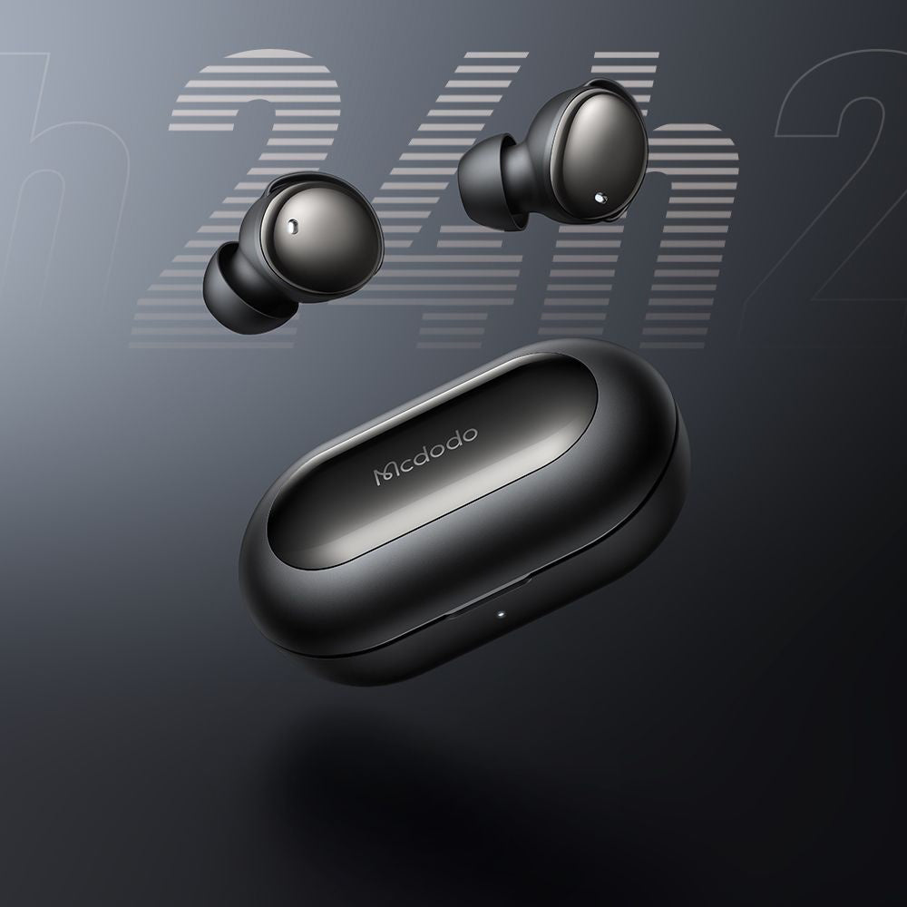 Mcdodo - Wireless Earbuds (HP-4490) - Bluetooth V5.4, IPX4, Sleep Mode - Black