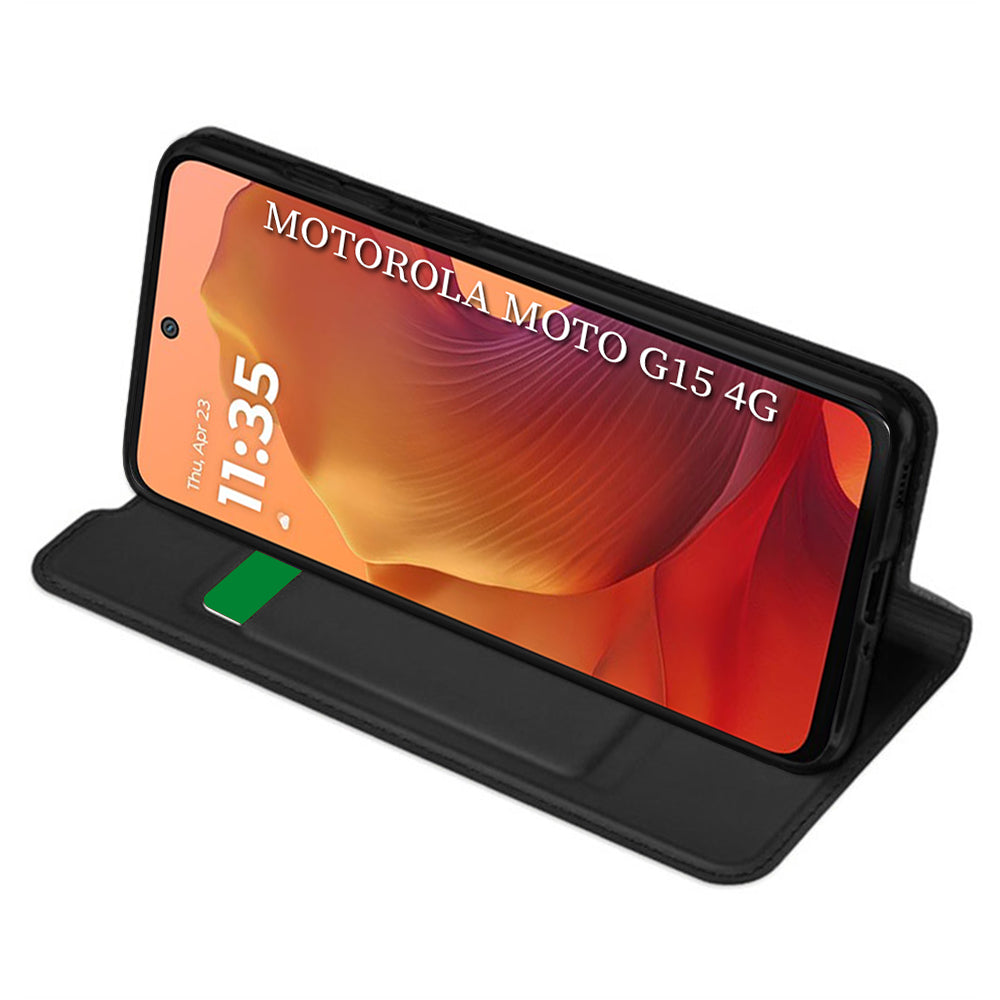 Techsuit - Magskin Book - Motorola Moto G15 / G15 Power - Black