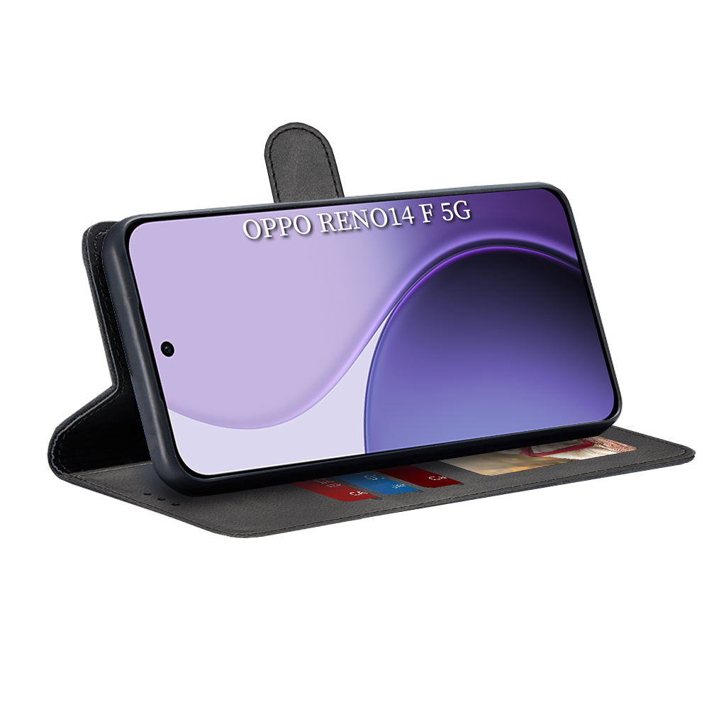 Techsuit - Diary Book - Oppo Reno14 F / Reno14 FS 5G - Black