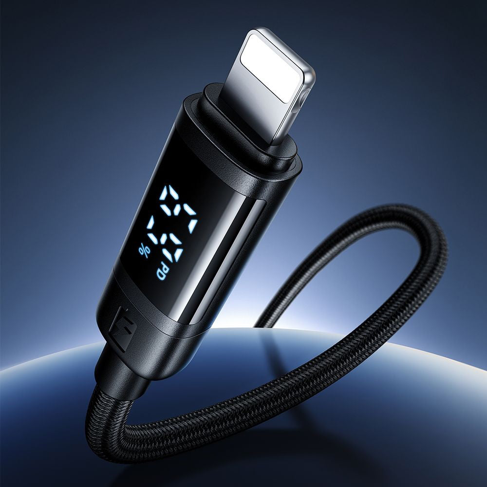 Mcdodo - Data Cable BAT Series (CA-5210) - USB-C to Lightning, 36W, Digital Display, 1.2m - Black