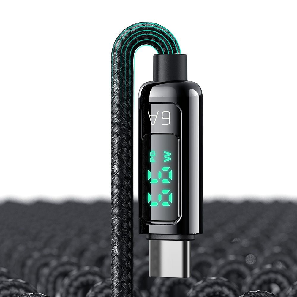 Mcdodo - Data Cable (CA-8690) - USB-A to USB-C, 6A, Digital Display, 1.2m - Black