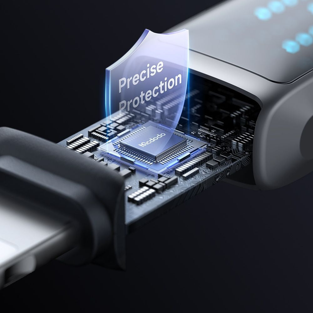 Mcdodo - Data Cable (CA-5250) - USB-A to Lightning, LED Display, 1.2m - Black