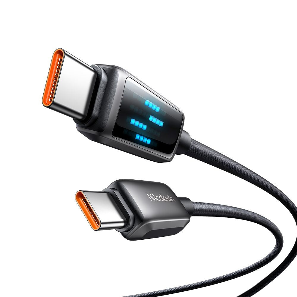 Mcdodo - Data Cable (CA-4250) - USB-C to USB-C, 100W, LED Display, PD Fast Charging, 1.2m - Black
