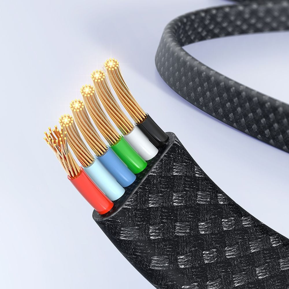 Mcdodo - Data Cable Rythm Series (CA-4980) - USB-A to Type-C, 6A, LED Display, Fast Charging, 1.2m - Black