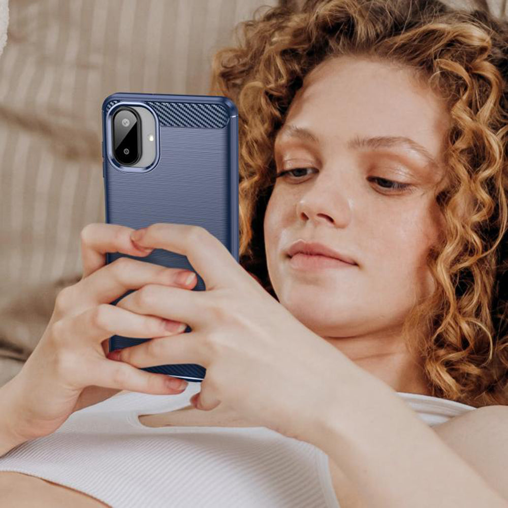 Techsuit - Carbon Silicone - Galaxy A07 4G - Blue