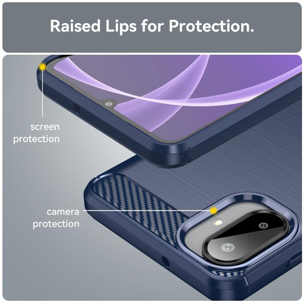 Techsuit - Carbon Silicone - Galaxy A07 4G - Blue