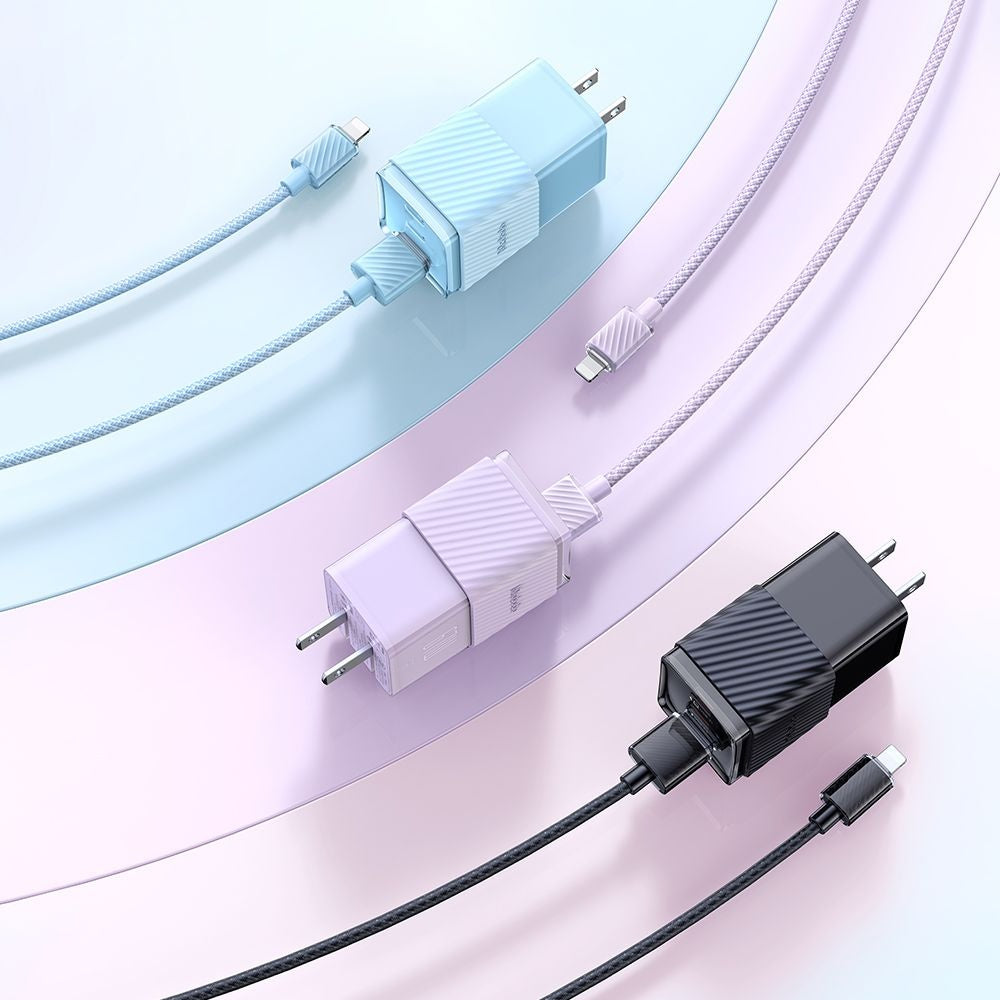 Mcdodo - Data Cable (CA-3640) - USB to Lightning, Transparent Design, 3A, 1.2m - Black