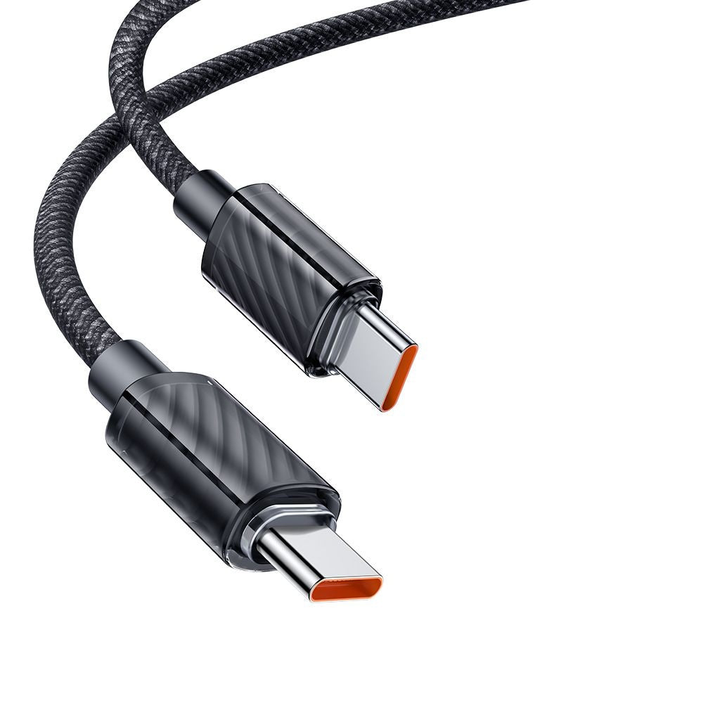 Mcdodo - Data Cable (CA-3670) - Type-C to Type-C, Transparent Design, 100W, 1.2m - Black