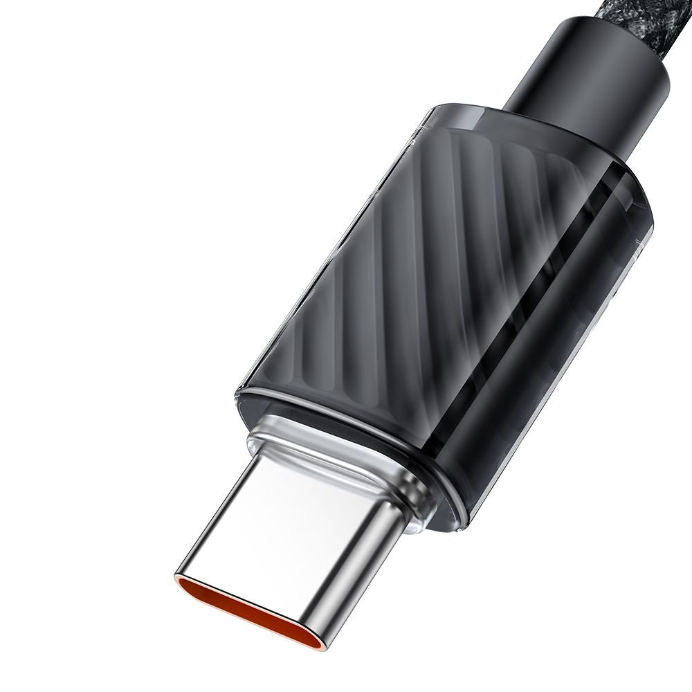 Mcdodo - Data Cable (CA-3670) - Type-C to Type-C, Transparent Design, 100W, 5A, 1.2m - Black