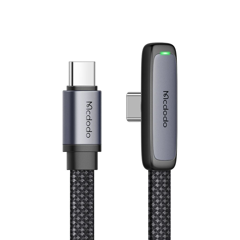 Mcdodo - Data Cable (CA-3360) - USB-C to USB-C, 90 Degree Design, 100W, LED Indicator, 1.2m - Black