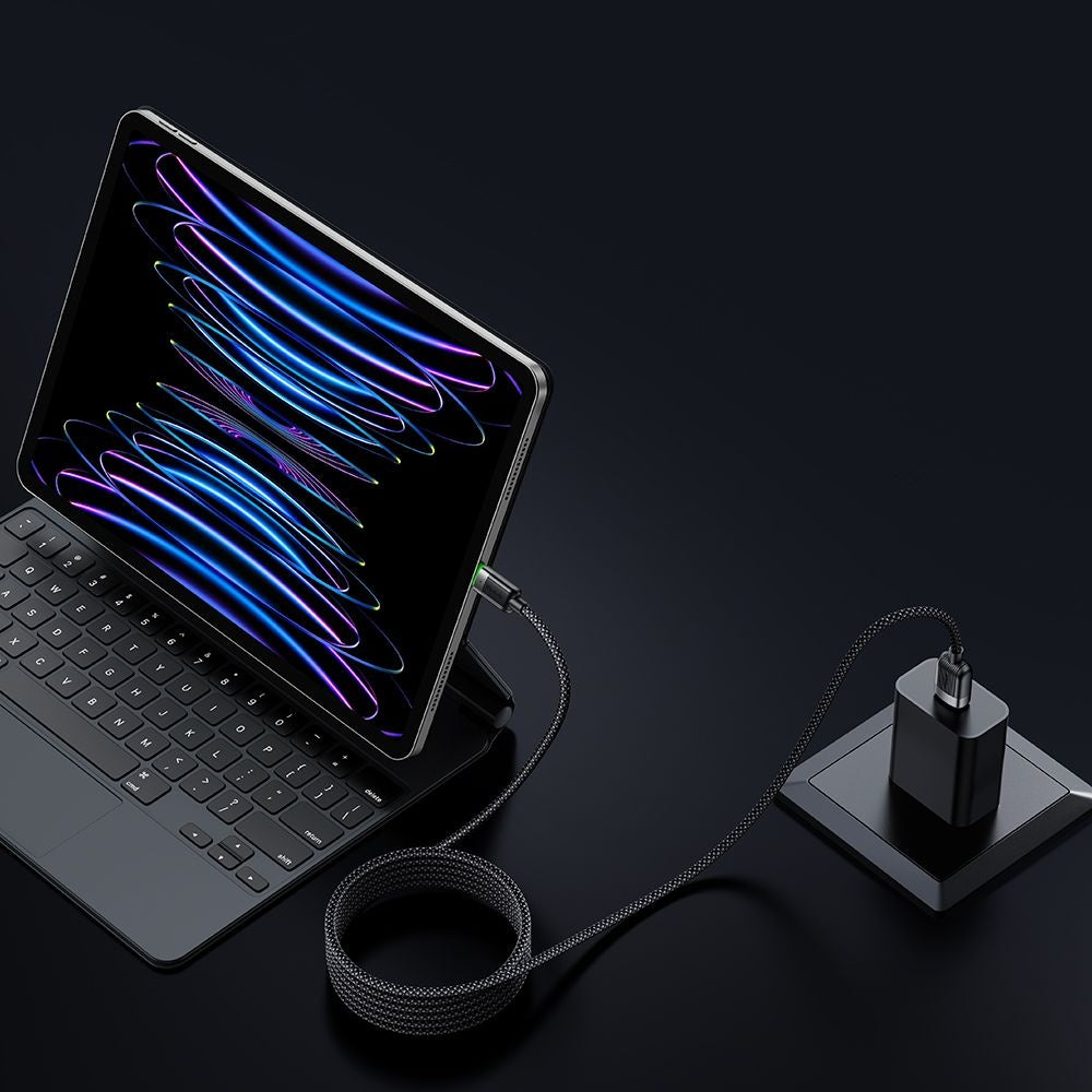 Mcdodo - Data Cable Self-Winding Series (CA-6000) - USB-A to Lightning, 3A, 1.2m - Black