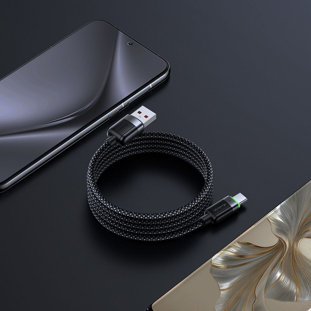 Mcdodo - Data Cable Self-Winding Series (CA-5650) - USB-A to USB-C, 6A, 1.2m - Black