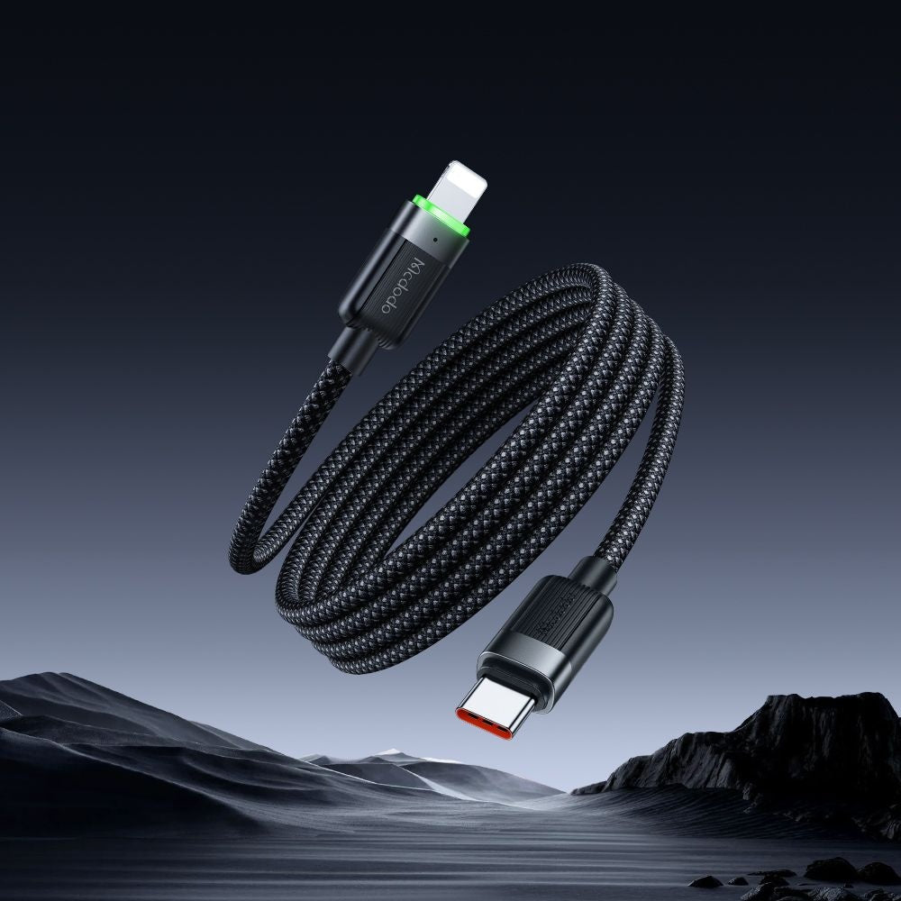 Mcdodo - Data Cable Self-Winding Series (CA-2010) - USB-C to Lightning, 36W, 1.2m - Black