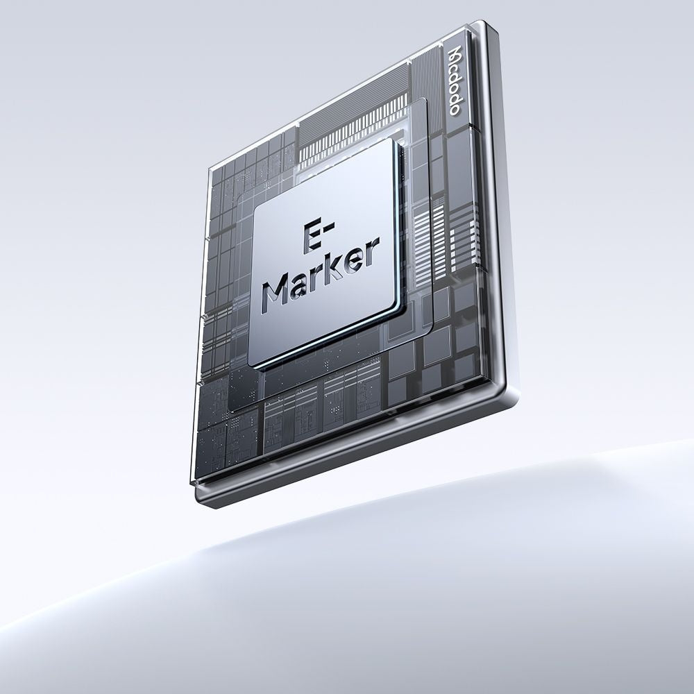 Mcdodo - Data Cable (CA-5580) - with Charging Light, USB-C to USB-C, Transparent Cable, 100W, 1.2m - Black