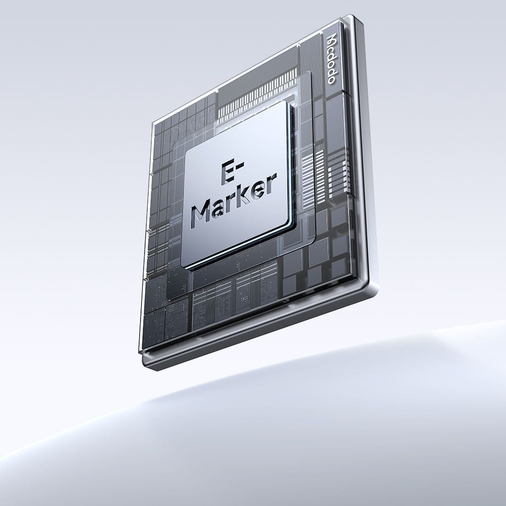 Mcdodo - Data Cable (CA-5582) - with Charging Light, USB-C to USB-C, Transparent Cable, 100W, 1.2m - White