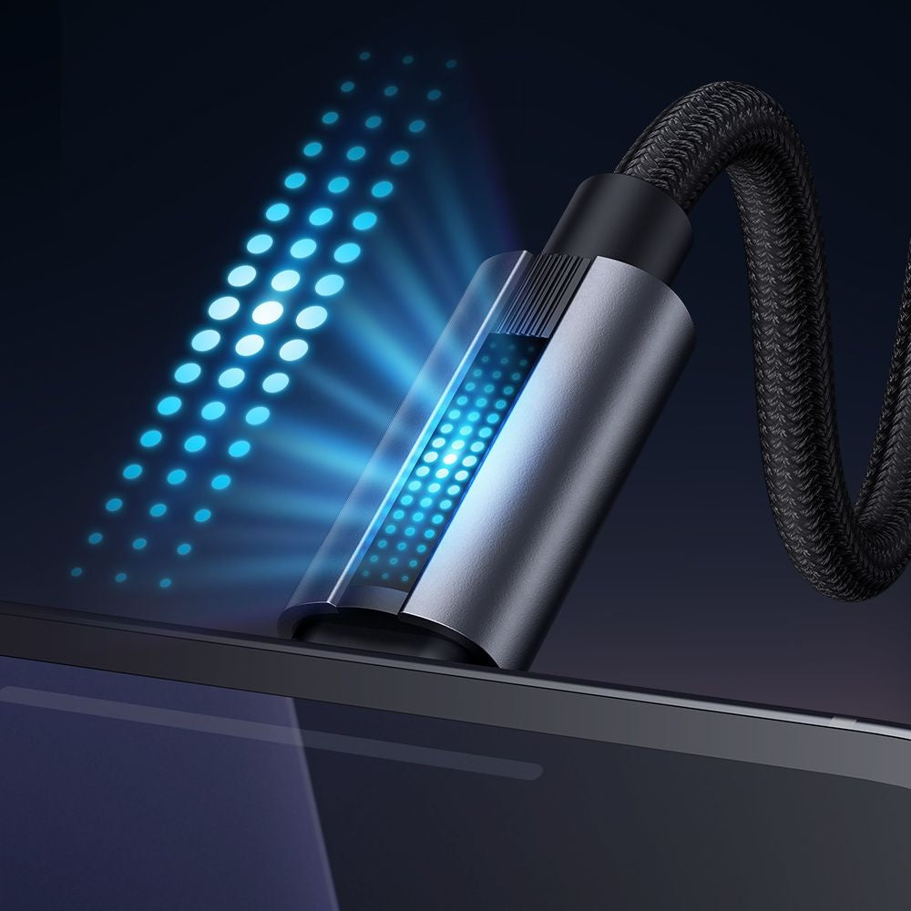 Mcdodo - Data Cable (CA-5660) - with Breathing Light, USB-A to Lightning, 3A, 1.2m - Black