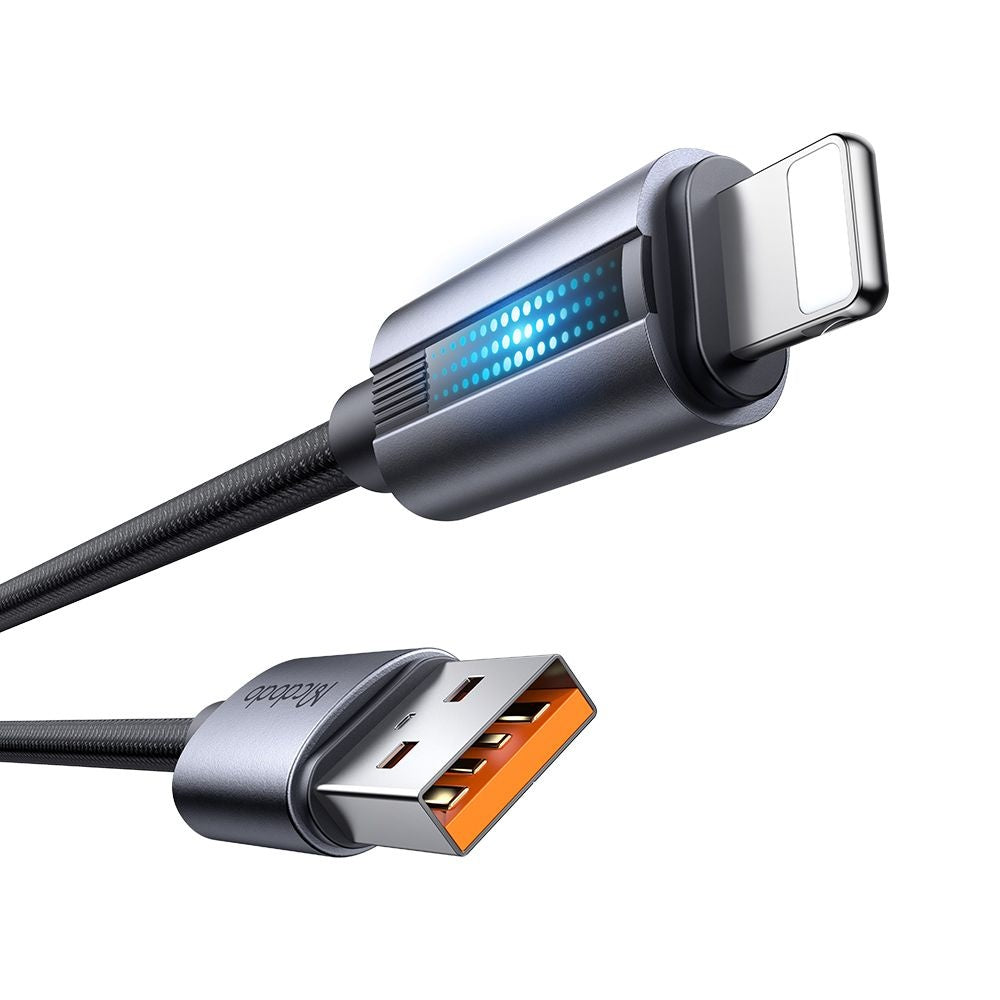 Mcdodo - Data Cable (CA-5660) - with Breathing Light, USB-A to Lightning, 3A, 1.2m - Black