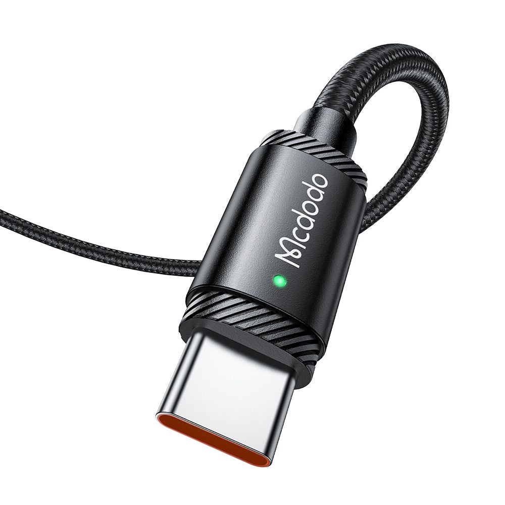 Mcdodo - Data Cable (CA-4730) - USB-A to Type-C, Fast Charging, 6A, 120W, LED Indicator, 1.5m - Black