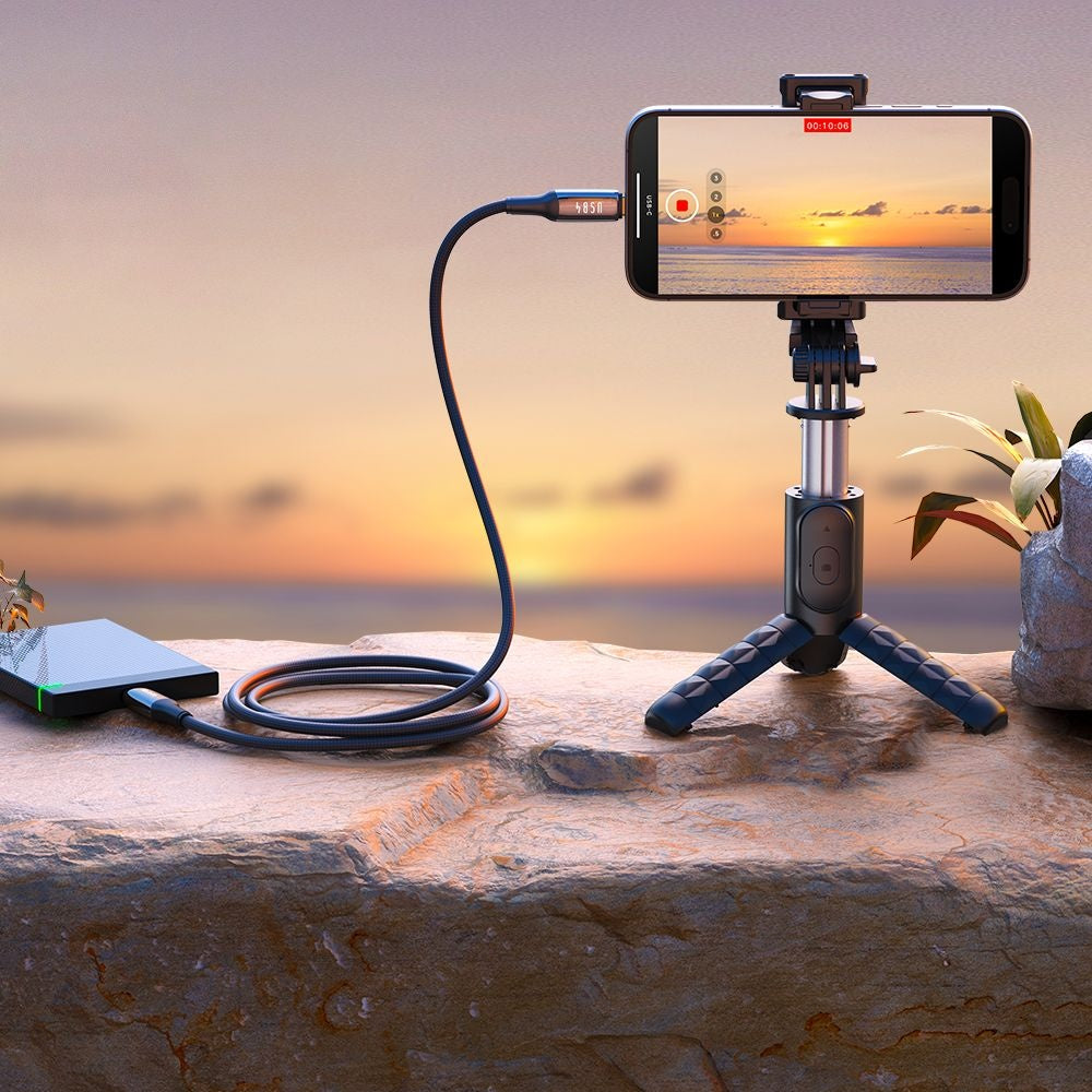 Mcdodo - Data Cable (CA-2990) - Type-C to Type-C, 240W, Thunderbolt 3, 40Gb/s, 8K Ultra HD,  1.2m - Black