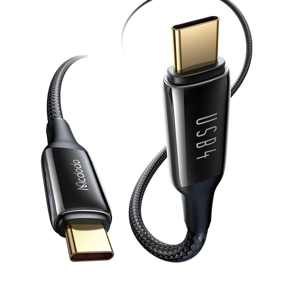 Mcdodo - Data Cable (CA-2990) - Type-C to Type-C, 240W, Thunderbolt 3, 40Gb/s, 8K Ultra HD,  1.2m - Black