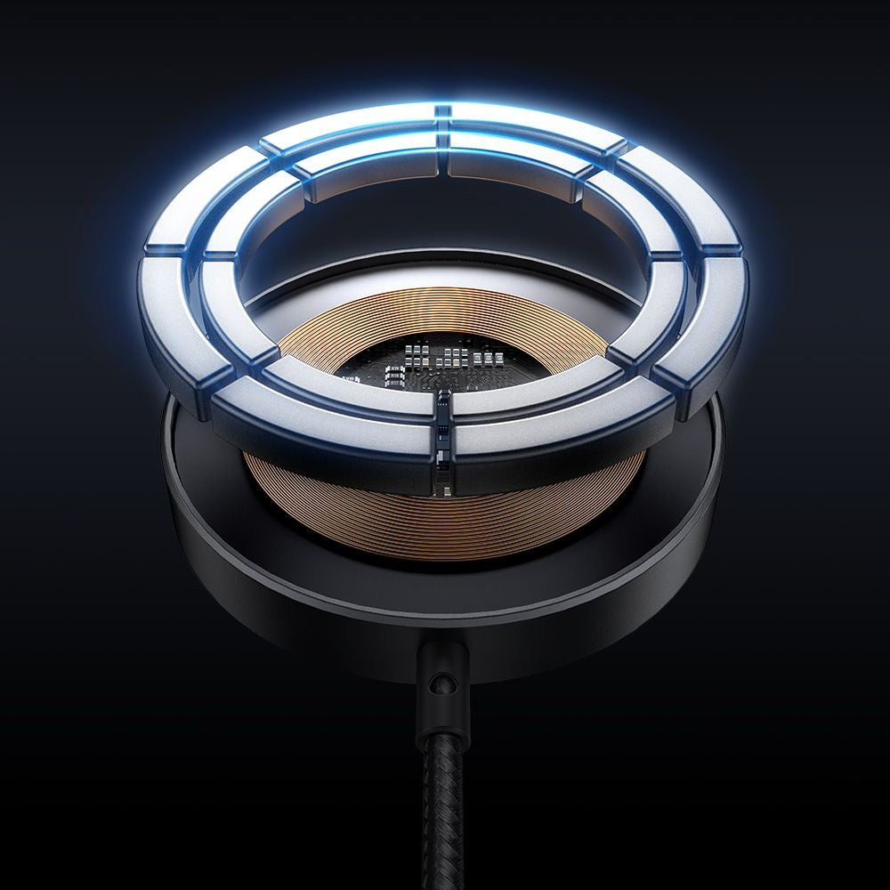 Mcdodo - Wireless Charger (CH-5500) - Magnetic, Stand, 15W, for iPhone, 1m - Grey