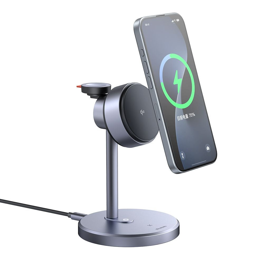 Mcdodo - Wireless Charging Station Black Swan Series (CH-2462) - with Wall Charger, Magnetic, for Apple, 22.5W, Qi2 - Black