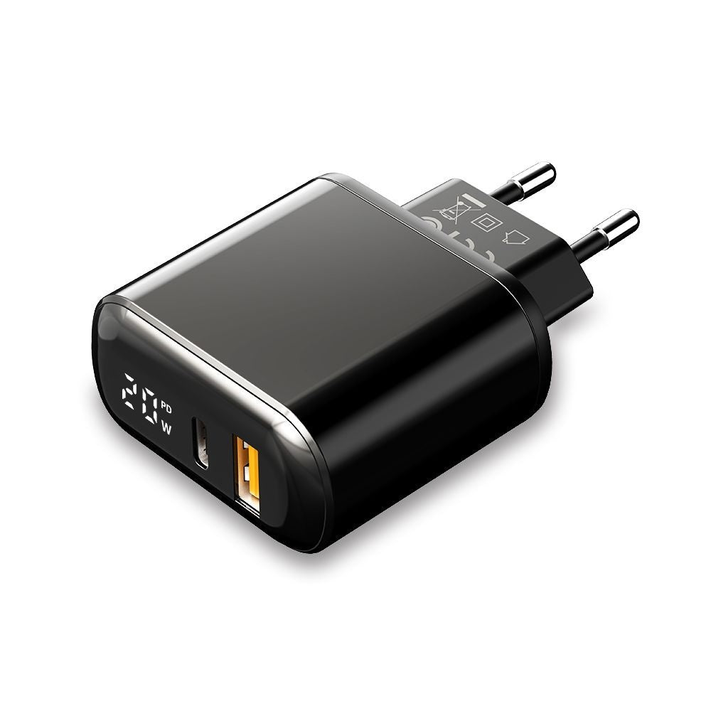 Mcdodo - Wall Charger Chocolate Series (CH-7170) - USB-C/A, 20W, Digital Display, PD + QC - Black