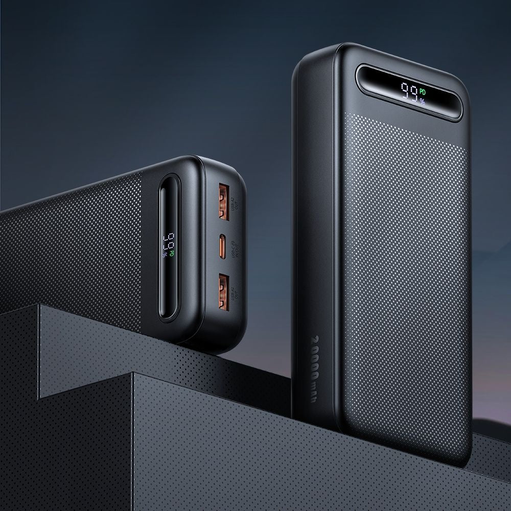 Mcdodo - Power Bank Star Series (MC-3891) - USB-C + 2x USB, 20000mAh, 22.5W, Digital Display - Black