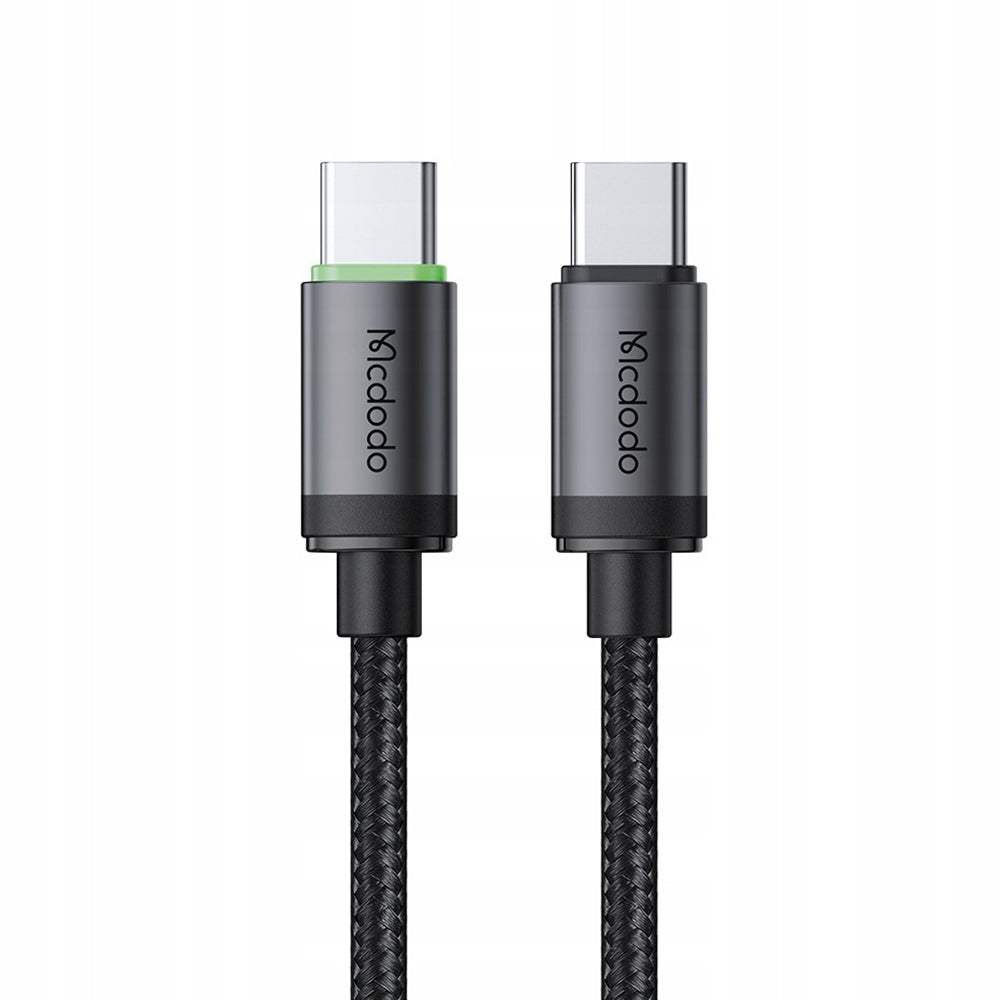 Mcdodo - Data Cable (CA-4410) - USB-C to USB-C, Nylon Braided, Aluminum Alloy, PD60W, 1m - Black