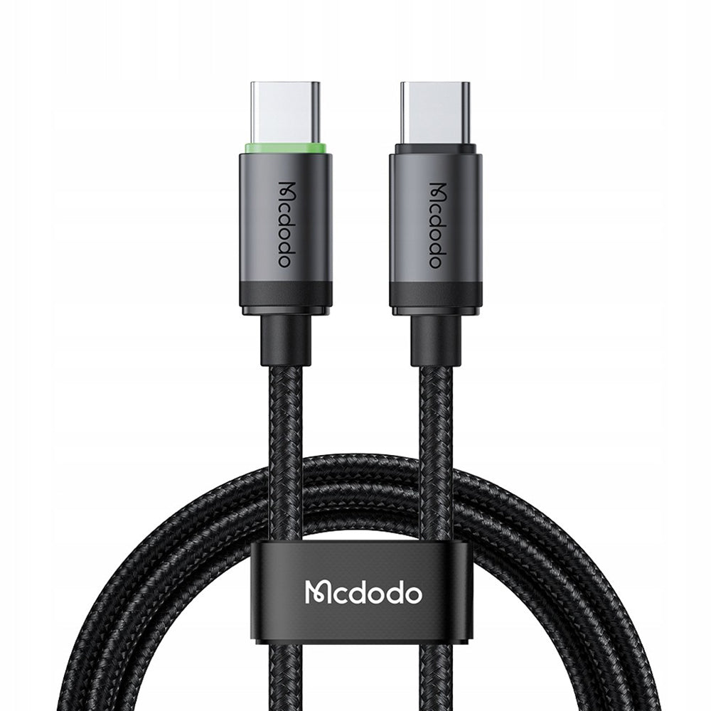Mcdodo - Data Cable (CA-4410) - USB-C to USB-C, Nylon Braided, Aluminum Alloy, PD60W, 1m - Black
