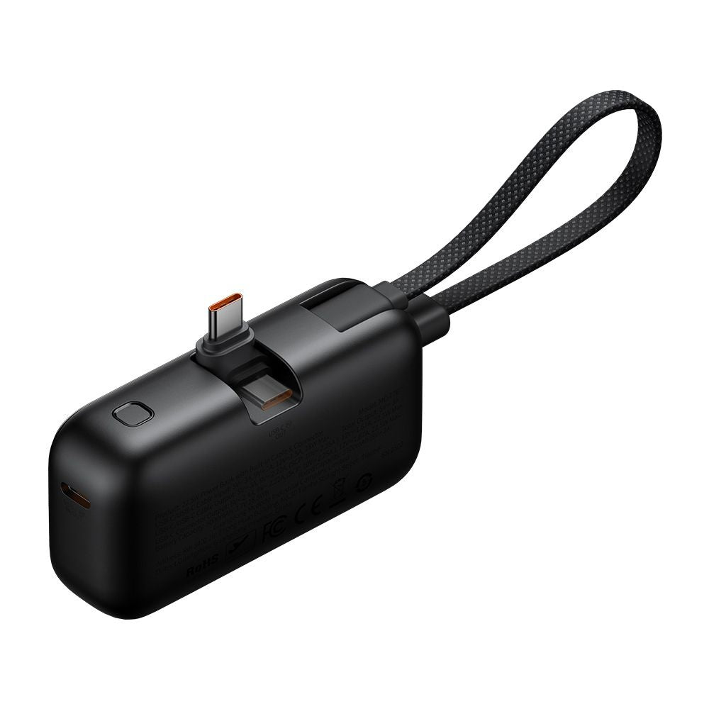 Mcdodo - Power Bank FreeKit Series (MC-7760) - with Built-in Cable & Connector USB-C, 5000mAh, 22.5W - Black