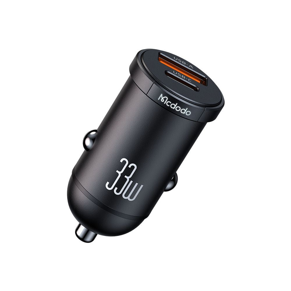 Mcdodo - Auto - Moto > Ηλεκτρονικά & Ηλεκτρολογικά Αυτοκινήτου > Φορτιστές Αναπτήρα Αυτοκινήτου Cool Series (CC-2320) - Dual-Port, Fast Charger, 33W, Mini Size, 12-24V - Black