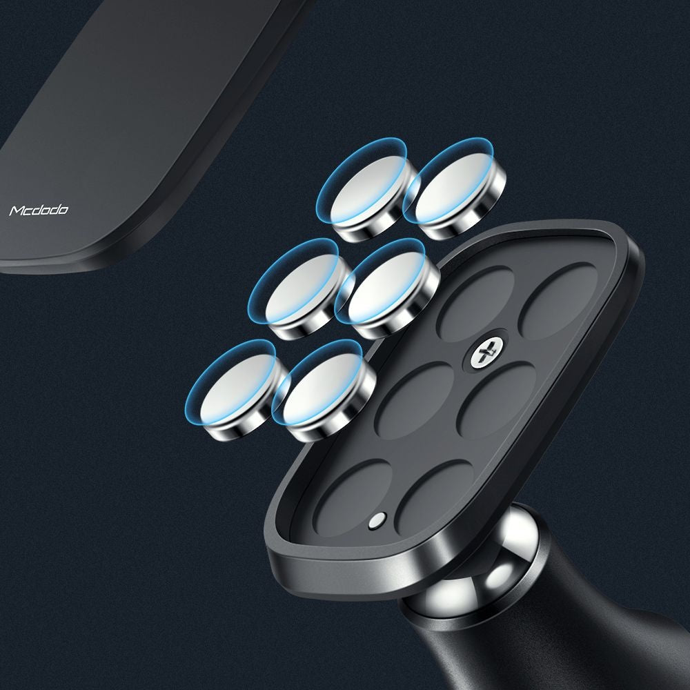 Mcdodo - Magnetic Car Holder (CM-8490) - for Dashboard, 360° Rotation, Super Strong Adhesion, Aluminium Alloy - Black