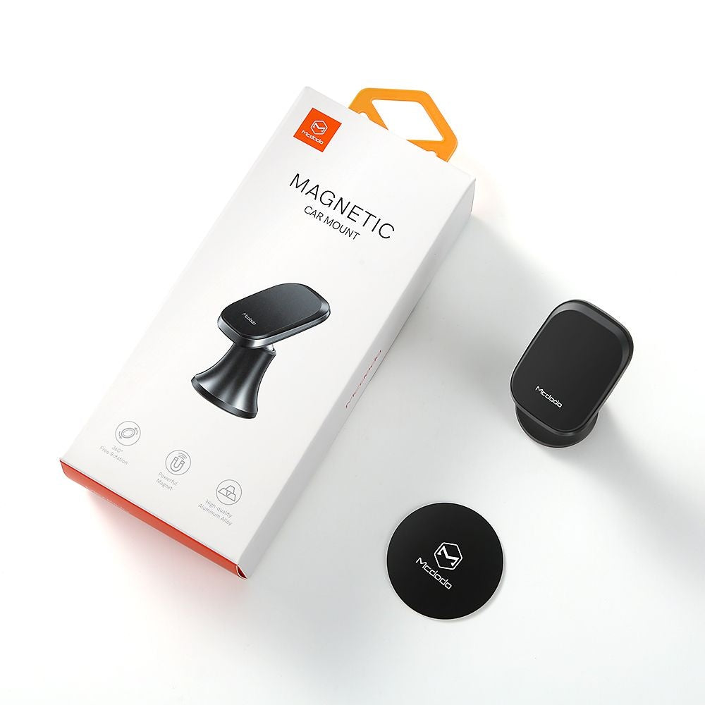 Mcdodo - Magnetic Car Holder (CM-8490) - for Dashboard, 360° Rotation, Super Strong Adhesion, Aluminium Alloy - Black
