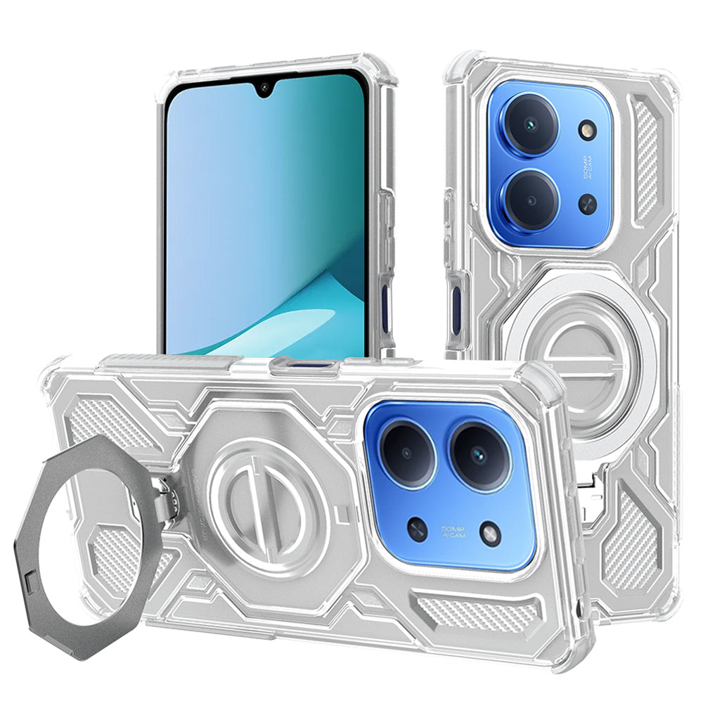 Techsuit - Carbon Shield PRO - Xiaomi Redmi 15C 4G / Redmi 15C 5G / Poco C85 4G - White Transparent