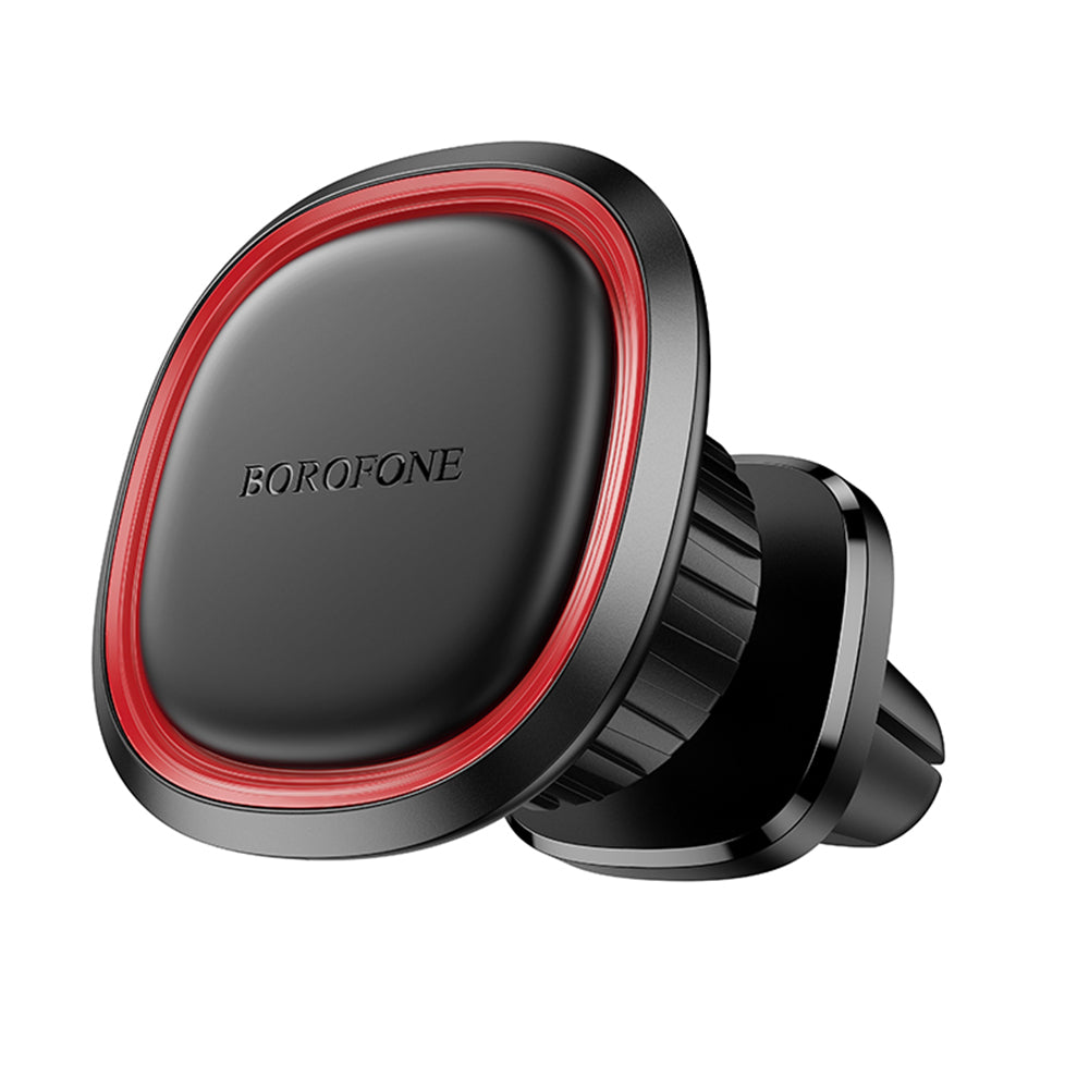Borofone - Car Holder (BH124) - Magnetic, for Air Outlet, 360Â° Adjust, 4.5â€“7 inch Phones - Black / Gray