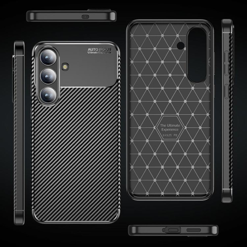 Techsuit - CarbonFiber - Galaxy S25 FE - Black
