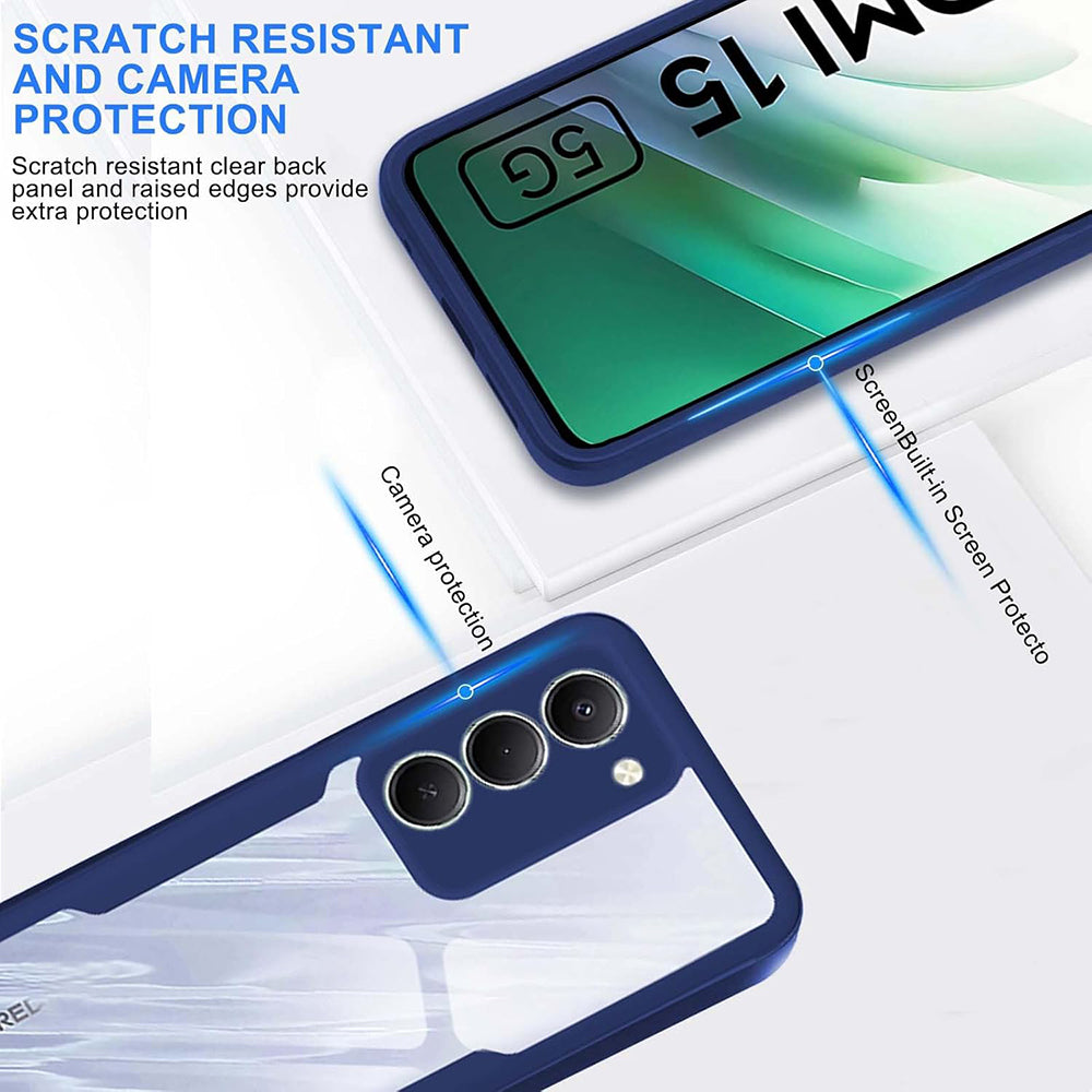 Techsuit - ColorVerse 360 Series + Screen Protector - Xiaomi Redmi 15 4G / Redmi 15 5G - Blue